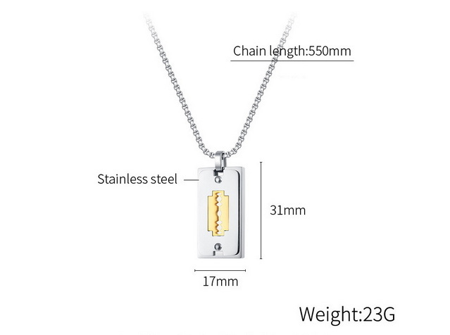Men stainless steel necklace 2022-3-30-003